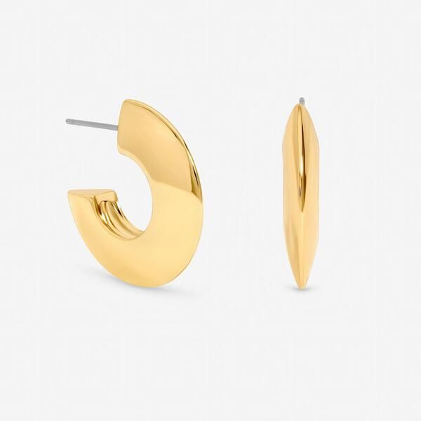 ジョンリチャード レディース アクセサリー ピアス・イヤリング Jon Richard Gold Plated Flat Disk Hoop Earrings Gold ゴールド
