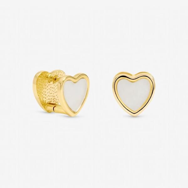 ジョンリチャード レディース アクセサリー ピアス・イヤリング Jon Richard Gold Plated Mother of Pearl Heart Hoop Earrings Gold ゴール