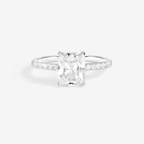 シンプリーシルバー レディース アクセサリー 指輪 Simply Silver Sterling Silver 925 Emerald Cut Engagement Ring Silver シルバー 13,845円