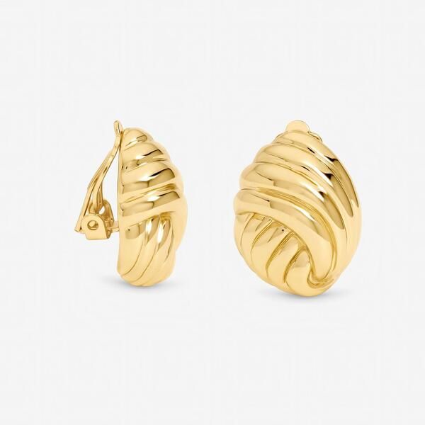 ジョンリチャード レディース アクセサリー ピアス・イヤリング Jon Richard Gold Plated Shell Clip Earrings Gold ゴールド