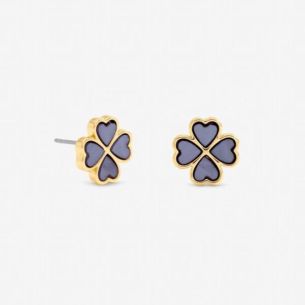 ジョンリチャード レディース アクセサリー ピアス・イヤリング Jon Richard Gold Plated and Lilaclover Heart Stud Earrings Gold ゴールド
