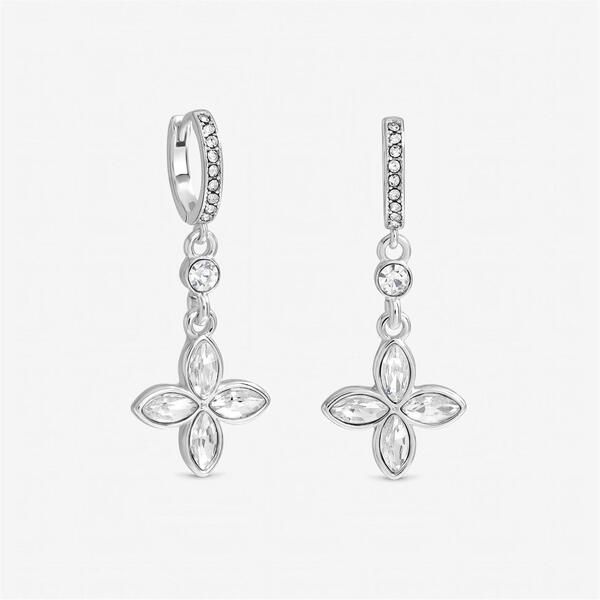 ジョンリチャード レディース アクセサリー ピアス・イヤリング Jon Richard Silver Plated and Crystal Clover Earringsilver シルバー