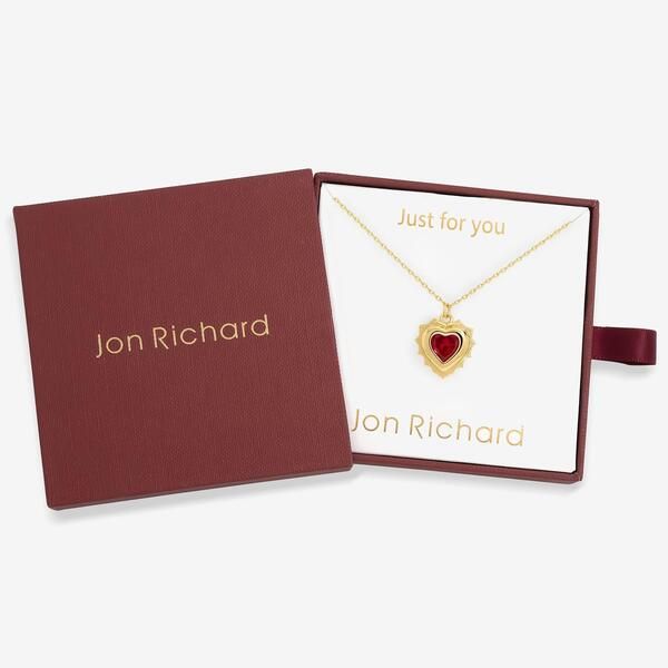 ジョンリチャード レディース アクセサリー ネックレス・チョーカー・ペンダントトップ Jon Richard Jon Richard 14Ct Real Gold Plated Heart Birth