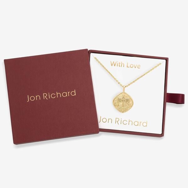 ジョンリチャード レディース アクセサリー ネックレス・チョーカー・ペンダントトップ レース Jon Richard Gold Plated Molten Horoscope Necklace Lib