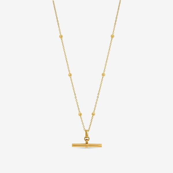 ジョンリチャード レディース アクセサリー ネックレス・チョーカー・ペンダントトップ レース Jon Richard Gold Plated Waterproof TBar Necklace Gold