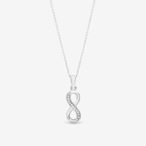 シンプリーシルバー レディース アクセサリー ネックレス・チョーカー・ペンダントトップ Simply Silver Sterling Silver 925 CZ Infinity Pendant Si
