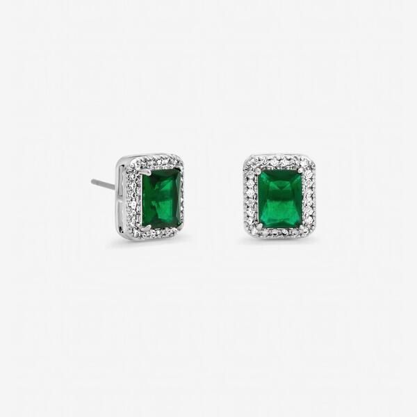 ジョンリチャード レディース アクセサリー ピアス・イヤリング Jon Richard Cubic Zirconia Emerald Perfume Bottle Studsilver シルバー
