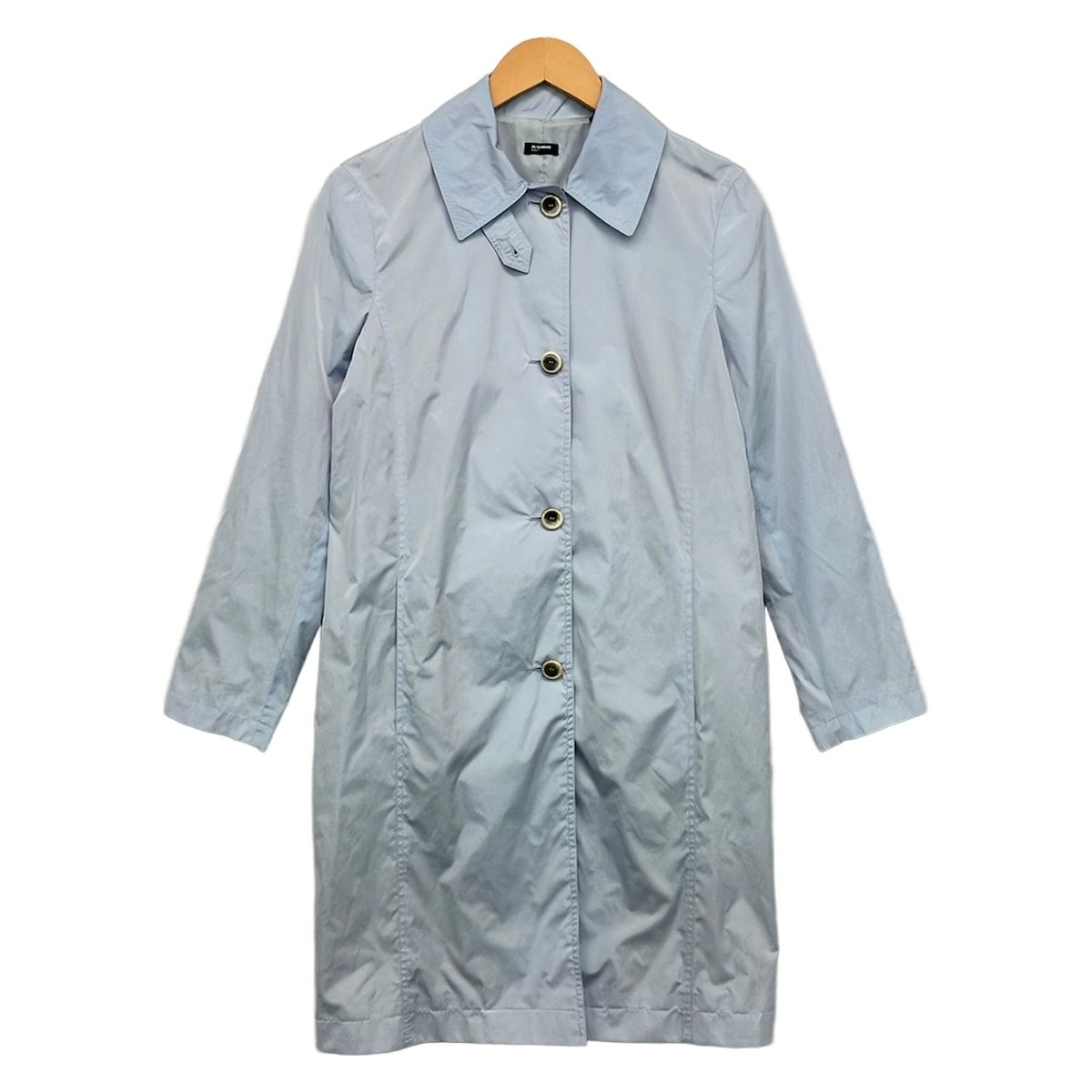 JILSANDER(ジルサンダー) コート サイズ34 XS レディース美品 - JDK517AJK02181 ライトブルー 長袖/NAVY/肩パッド/春/秋