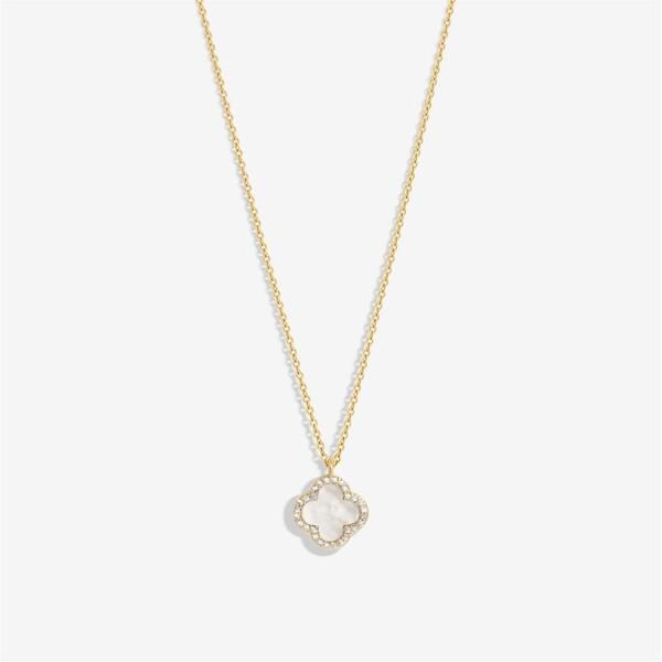 ジョンリチャード レディース アクセサリー ネックレス・チョーカー・ペンダントトップ Jon Richard Gold Plated and Mother of Pearl Clover Pendan