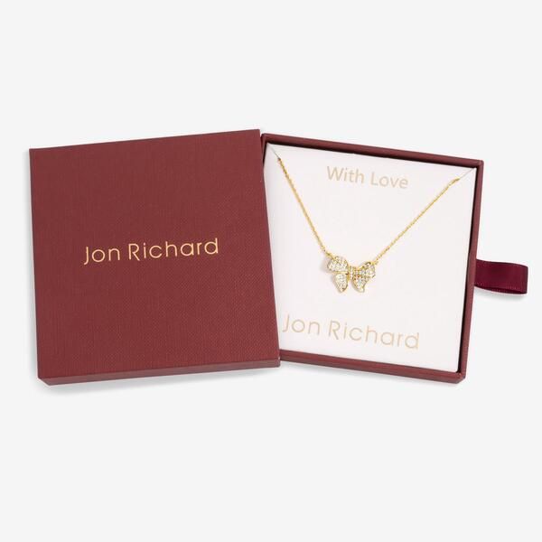 ジョンリチャード レディース アクセサリー ネックレス・チョーカー・ペンダントトップ Jon Richard 18K Gold Plate Bow Pendant Gift Box Gold ゴールド