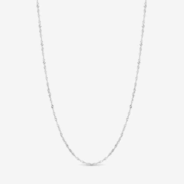 シンプリーシルバー レディース アクセサリー ネックレス・チョーカー・ペンダントトップ レース Simply Silver Sterling Silver 925 Polished Twist Cha