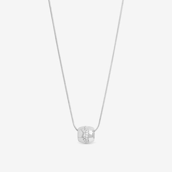 シンプリーシルバー レディース アクセサリー ネックレス・チョーカー・ペンダントトップ Simply Silver Sterling Silver 925 Polished Pave Charm Pe