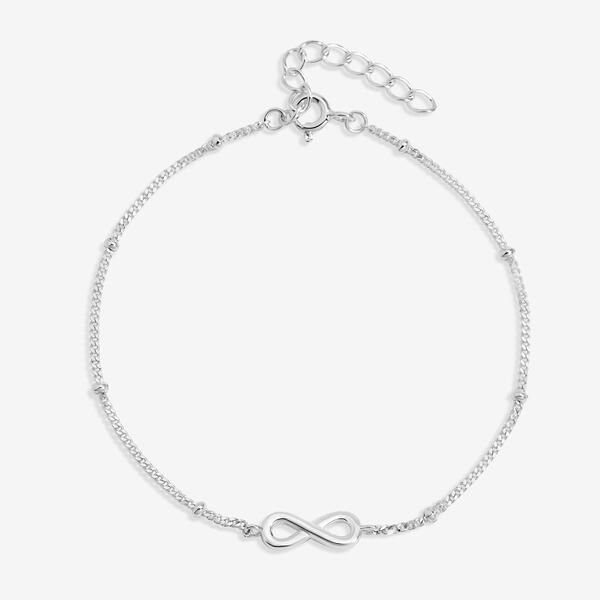 シンプリーシルバー レディース アクセサリー ブレスレット・バングル・アンクレット Simply Silver Sterling Silver 925 Infinity Chain Bracelet
