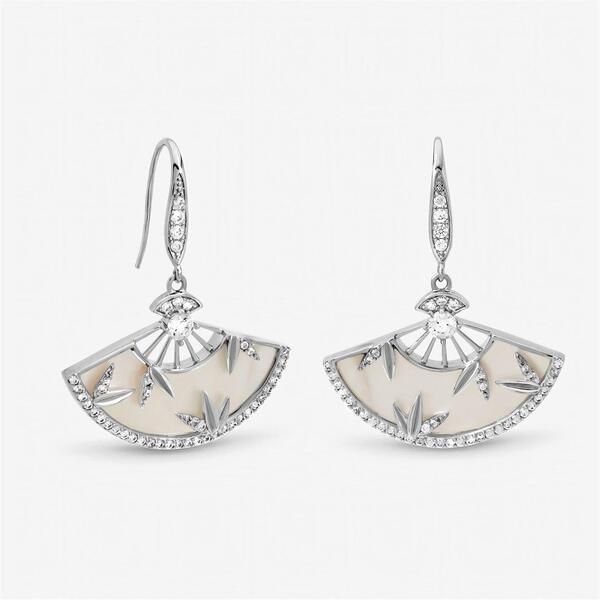 ジョンリチャード レディース アクセサリー ピアス・イヤリング Jon Richard Rhodium Plated Mother of Pearl Fan Earringsilver シルバー