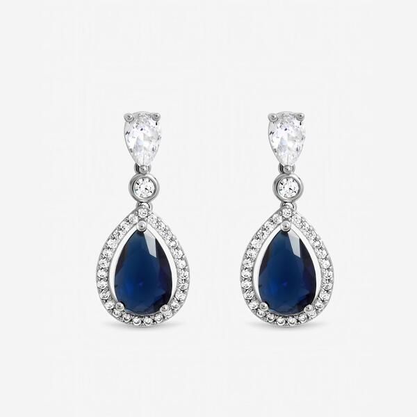 ジョンリチャード レディース アクセサリー ピアス・イヤリング Jon Richard Rhodium Plated Cubic Zirconia Pear Drop Earringsilver シル