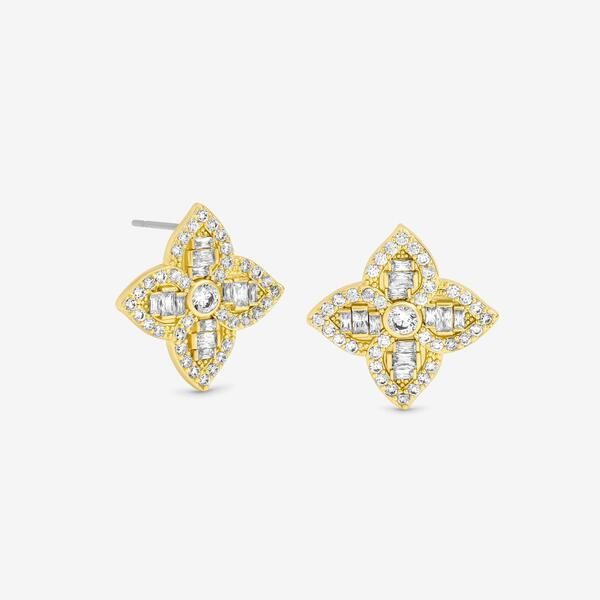 ジョンリチャード レディース アクセサリー ピアス・イヤリング Jon Richard 18K Gold Plated and Crystal Clover Earrings Gold ゴールド
