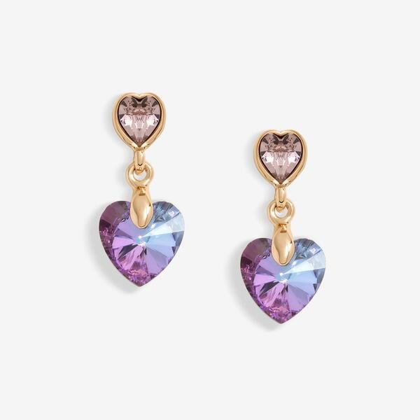 ジョンリチャード レディース アクセサリー ピアス・イヤリング Jon Richard Rose Gold Plated Pink Heart Drop Earrings Pink ピンク