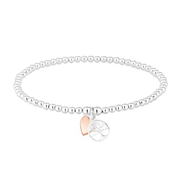 シンプリーシルバー レディース アクセサリー ブレスレット・バングル・アンクレット Simply Silver Sterling Silver 925 Tree of Love Heart Brace