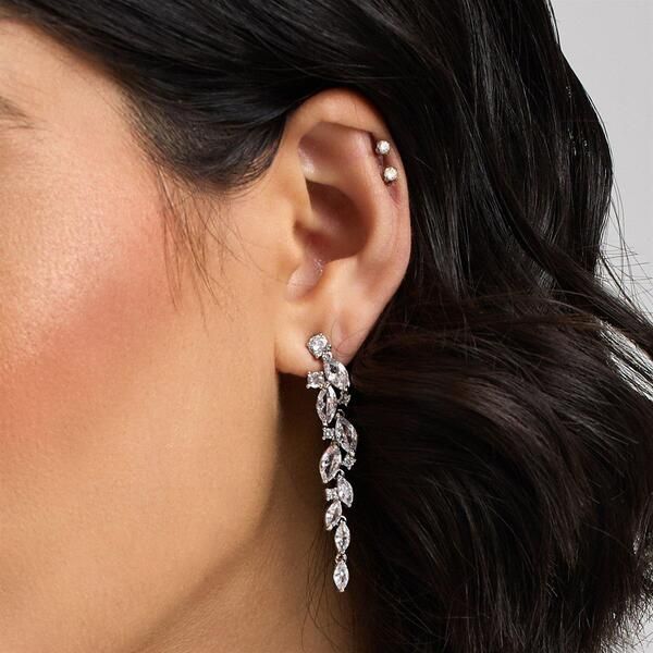 ジョンリチャード レディース アクセサリー ピアス・イヤリング Jon Richard Silver Plated Navette Charlotte Drop Earringsilver シルバー