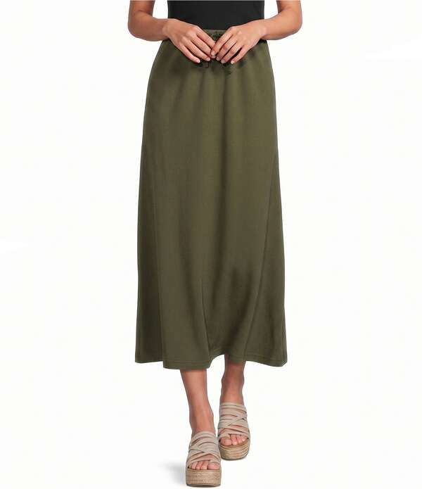 ブライン ウォーカー レディース ボトムスカート A ライン コットン ジャージー Bryn Walker Cotton Jersey ALine PullOn Skirt Peppercorn
