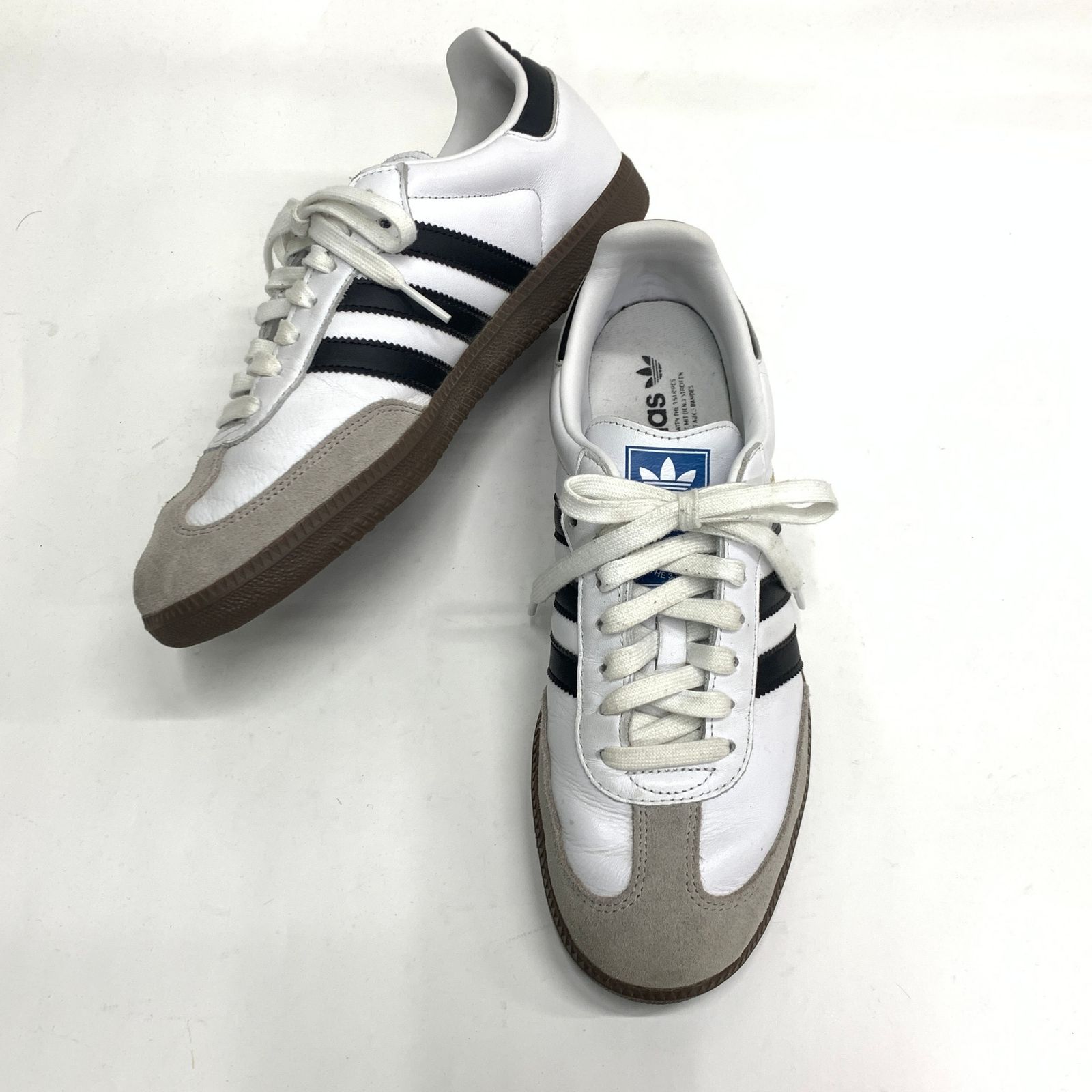 ADIDAS　アディダス　2024　B75806　SAMBA　OG　サンバ　OG　スニーカー　27cm　 CLOUD　WHITE/CORE　BLACK/CLEAR　GRANITE