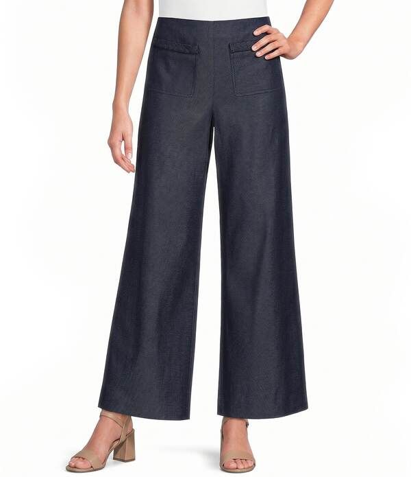 プレストンアンドヨーク レディース ボトムス カジュアルパンツ デニム Preston York Coordinating Monica Faux Denim Pants Dark Navy ネイビー