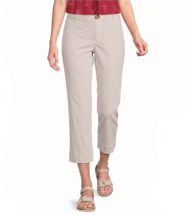 ナーチャー レディース ボトムス カジュアルパンツ ストレート Nurture High Rise Straight Leg Cropantstone White Stripe ホワイト