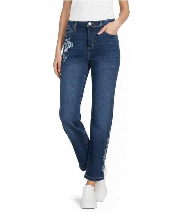 ナーチャー レディース ボトムス デニムパンツ ストレート 刺繍 アンクル ジーンズ Nurture Mid Risembroidered Straight Leg Anklength Jeans B