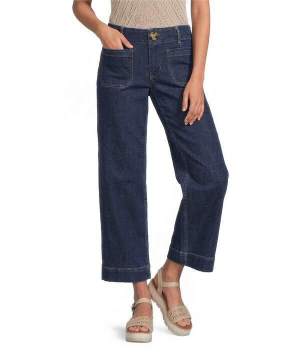 シティブルース レディース ボトムス デニムパンツ ワイドレッグ ジーンズ City Bluesoho Wide Leg Denim Crop Jeans Dark Indigo インディゴ