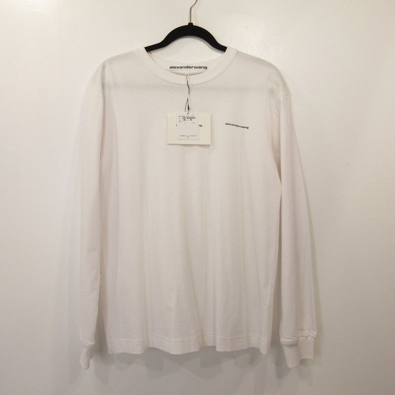 【姫路東店】 中古 Alexander Wang | アレキサンダーワン 長袖Ｔシャツ ハイツイストジャージー ロングスリーブTシャツ UCC2221526 国内正規タグ ホワイト サイズ：XS 【108】