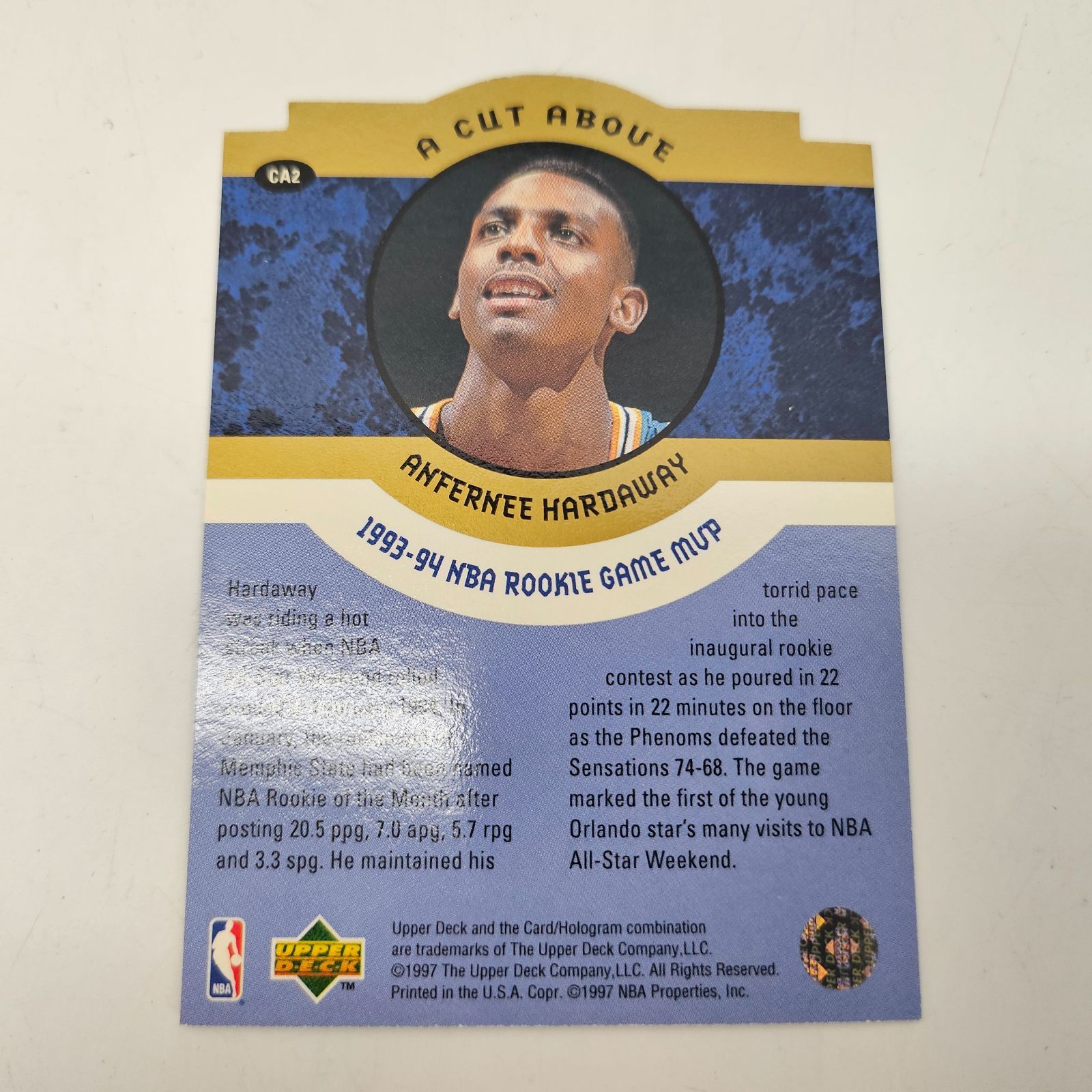 美品 NBAカード 1996 Upper Deck 「A Cut Above / The Anfernee