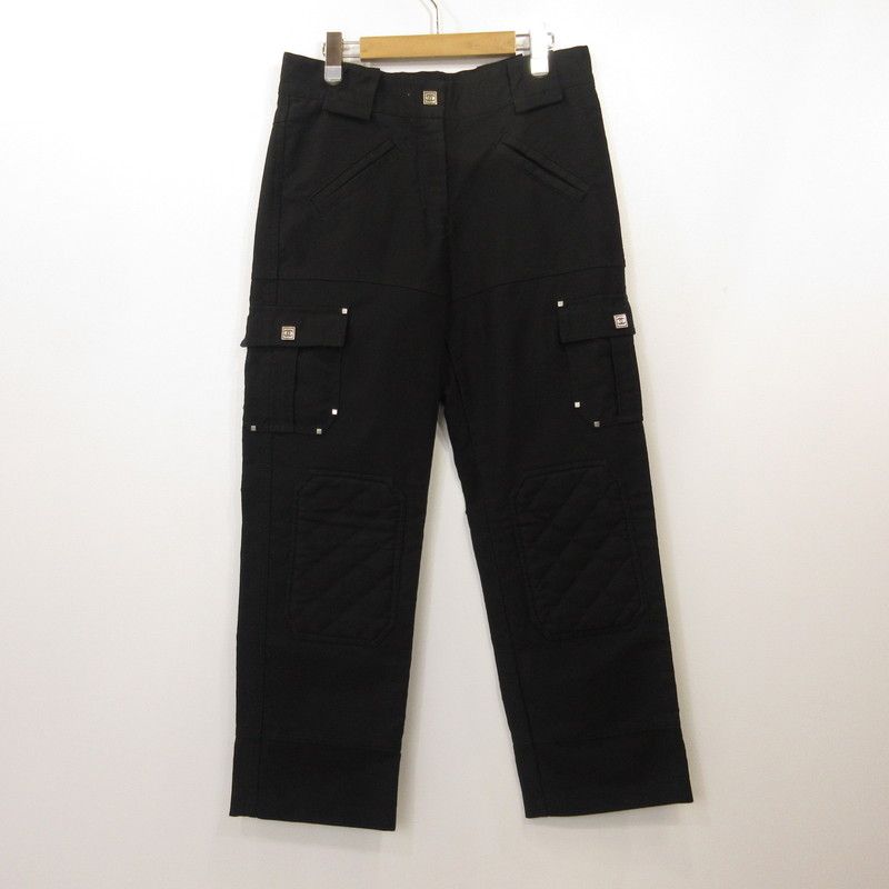 【姫路東店】 中古 CHANEL | シャネル カーゴパンツ ダブルニーパッド カーゴパンツ P27215V17420 国内正規タグ ブラック サイズ：38 【135】