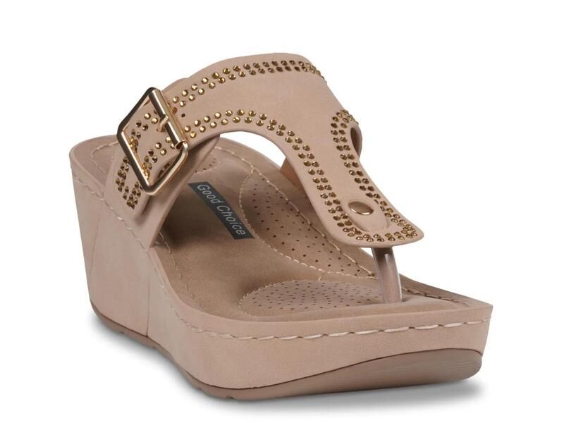 グッドチョイス レディース シューズ サンダル Good ChoiceAlani Wedge Sandal Beige ベージュ