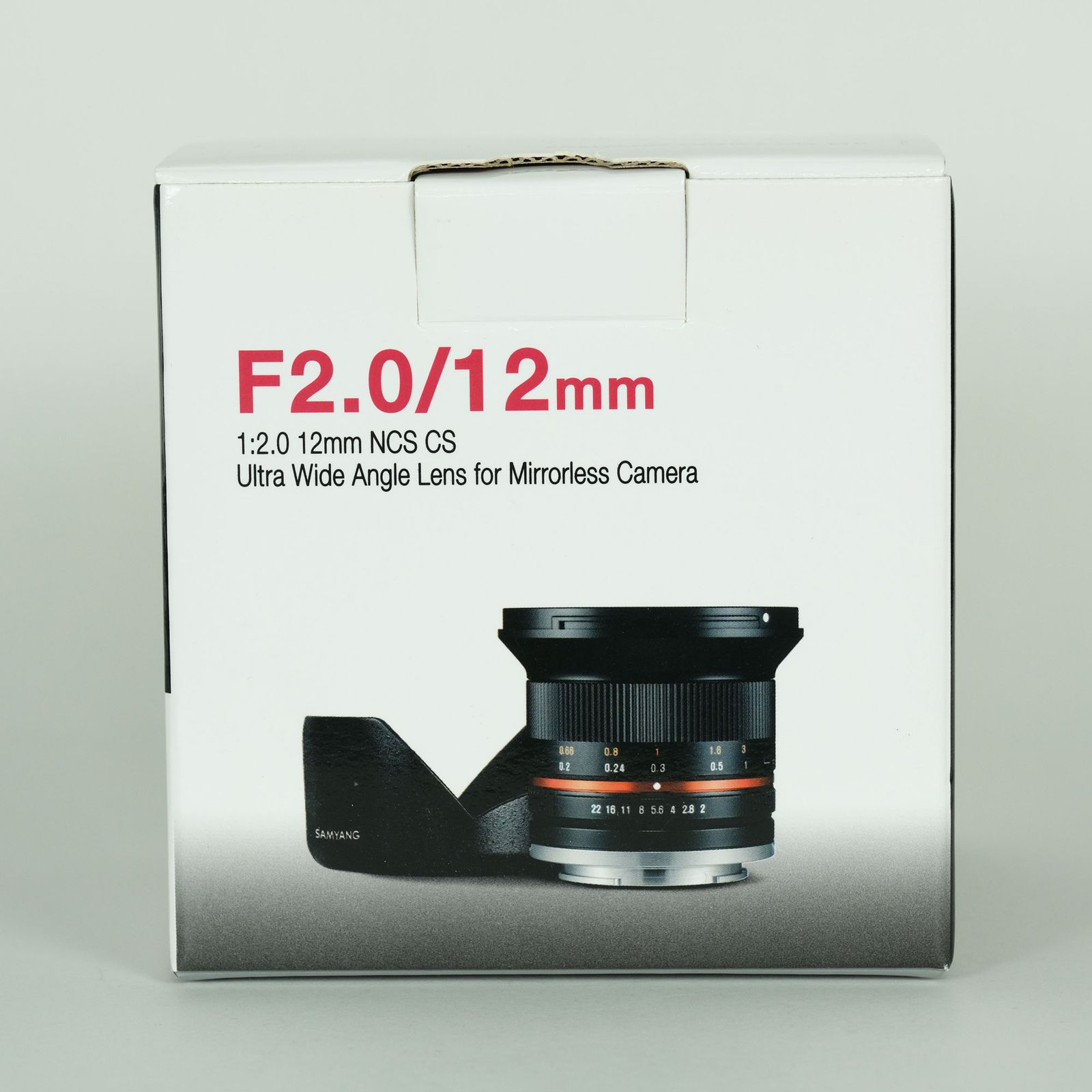 良品 | フィルター付] SAMYANG 12mm F2.0 NCS CS (ソニーE用) ブラック