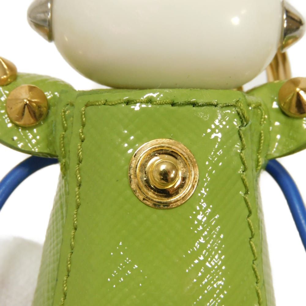 PRADA プラダ サフィアーノ ナンシー ロボット スタッズ ゴールド