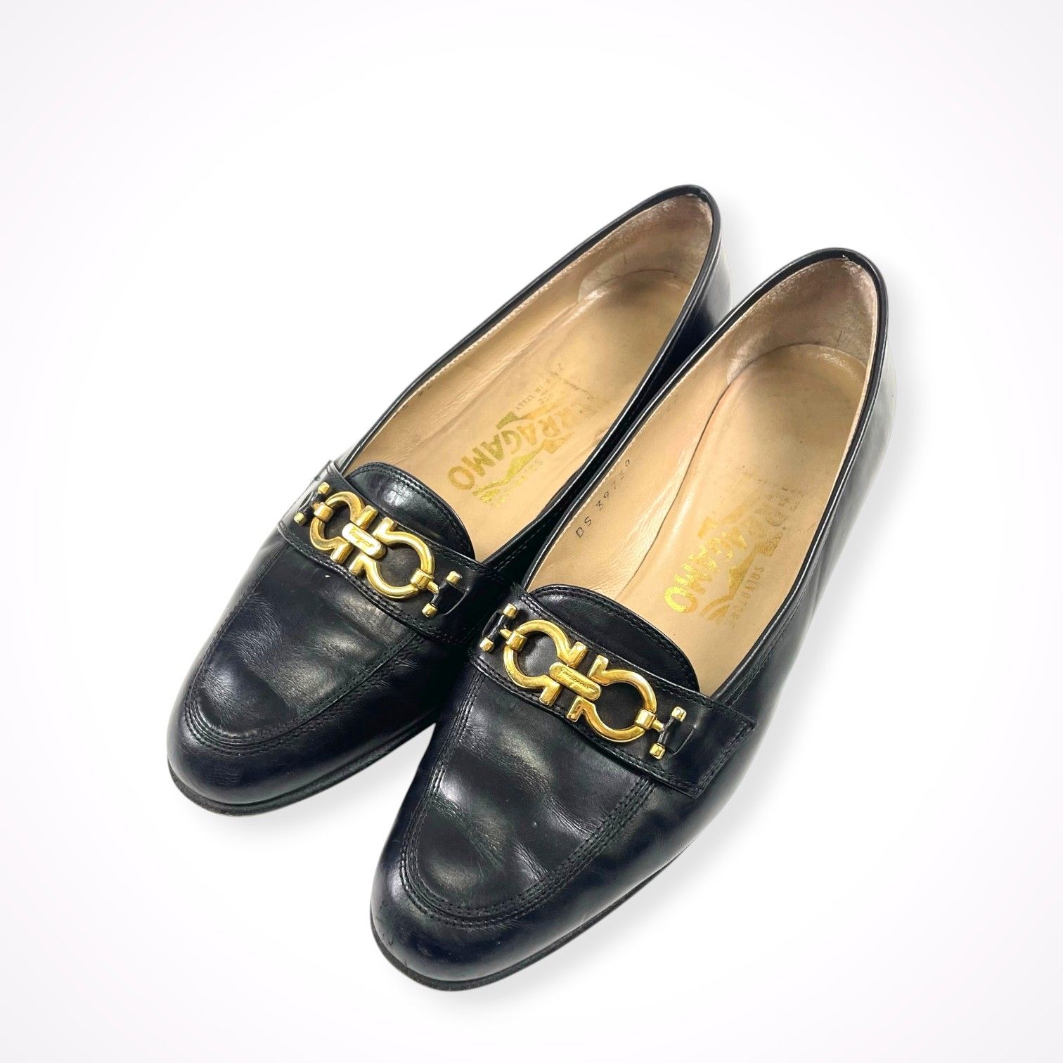 Salvatore Ferragamo / ガンチーニレザーローファー SIZE:6 1/2