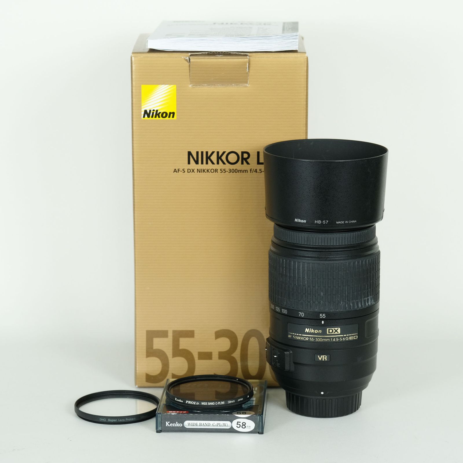 [良品 | フィルター2種付] Nikon AF-S DX NIKKOR 55-300mm F4.5-5.6G ED VR | Nikon Fマウント
