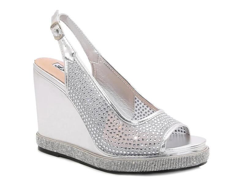 レディクチュール レディース シューズ サンダル Lady CoutureBelair Wedge Sandal Silver Metallic シルバー 18,600円