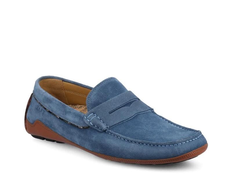 タフト メンズ シューズ スリッポン・ローファー TAFTLuke Driving Moccasin Blue ブルー