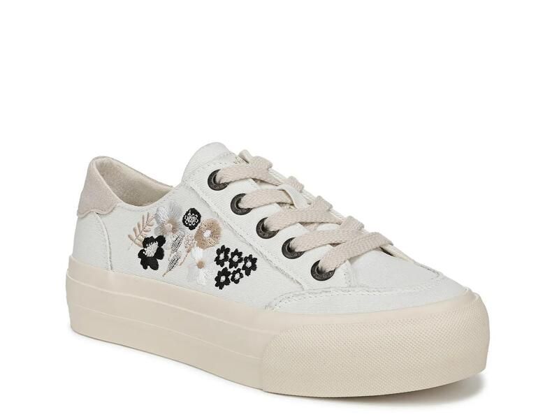 ブローフィッシュマリブ レディース シューズ スニーカー Blowfish MalibuSadie Sun 3 Sneaker Womens White Floral Embroidery ホワイト