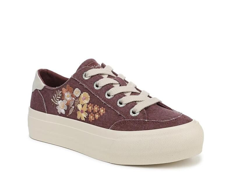 ブローフィッシュマリブ レディース シューズ スニーカー Blowfish MalibuSadie Sun 3 Sneaker Womens Burgundy Floral Embroidery バー