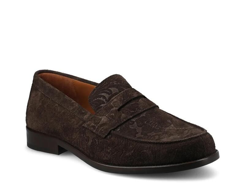 タフト メンズ シューズ スリッポン・ローファー TAFTSterling Loafer Dark Brown Floral Embossed Suede ブラウン 44,070円