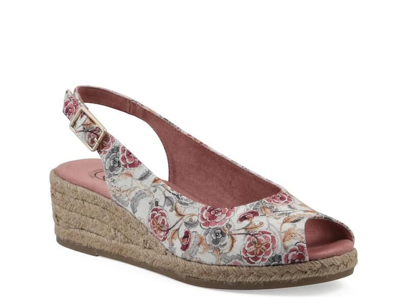 ホワイトマウンテン レディース シューズ サンダル White MountainMaizespadrille Wedge Sandal Blush Floral Print ブラッシュ