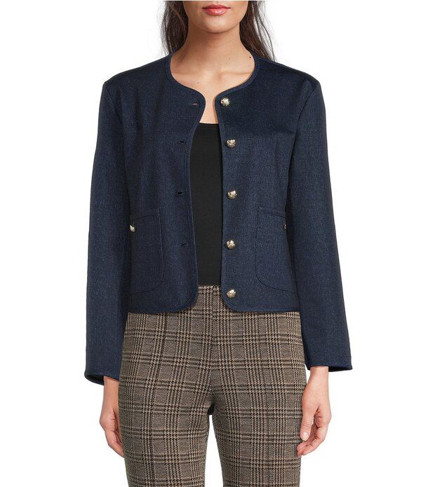 ジュードコーナリー レディース アウター コート デニム ジャケット Jude Connally Hope Denim Round Neck Long Sleeve Gold Button Jacke 52,080円