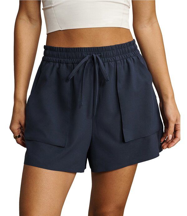 ローヌ レディース ボトムス ハーフパンツ・ショーツ ショートパンツ RHONE Mirage Drawcord Waist Pocket Shorts Navy Blue ネイビー