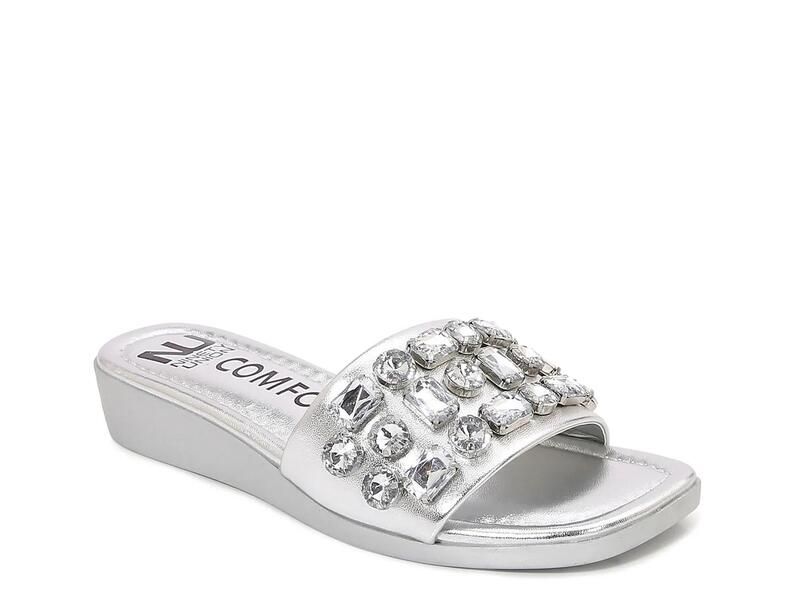 ナインティユニオン レディース シューズ サンダル Ninety UnionSeaside Wedge Sandal Silver Metallic シルバー