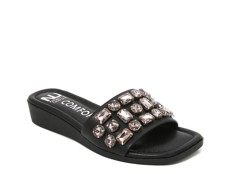 ナインティユニオン レディース シューズ サンダル Ninety UnionSeaside Wedge Sandal Black ブラック