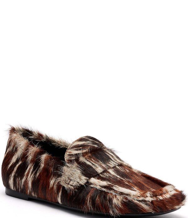 マークノーラン レディース シューズ スリッポン・ローファー Marc Nolan Womens Jane Dark Horse Pony Hair Flats Dark Horse
