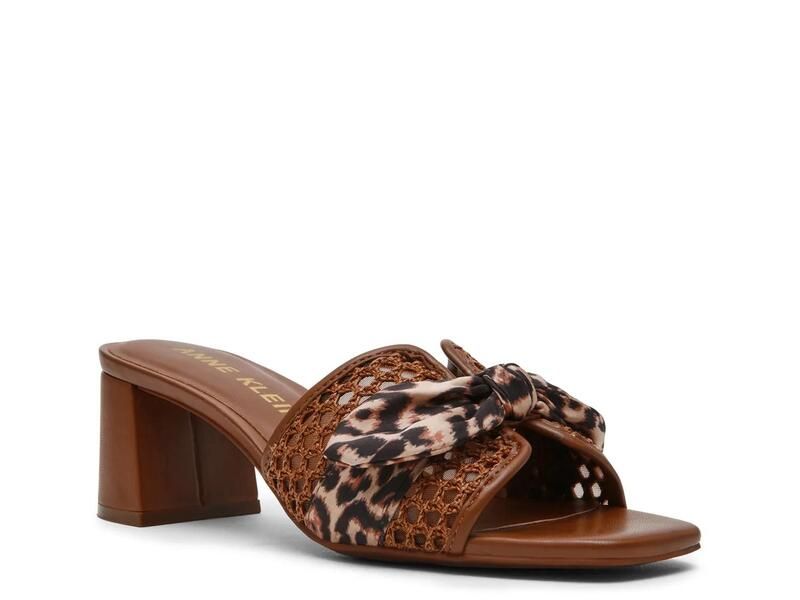 アンクライン レディース シューズ サンダル Anne KleinKismet Sandal Brown Leopard Print ブラウン