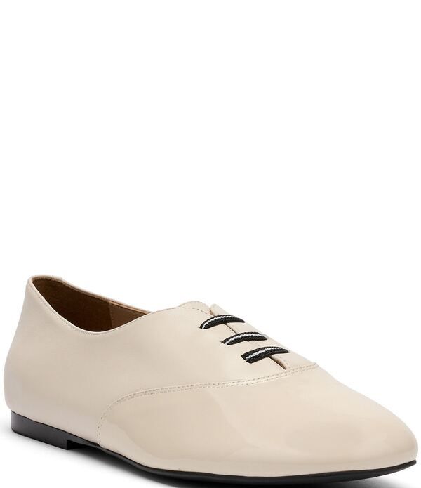 マークノーラン レディース シューズ スニーカー レザー Marc Nolan Womens Crosstown Leather Ballet Sneakers WhiteCream ホワイト